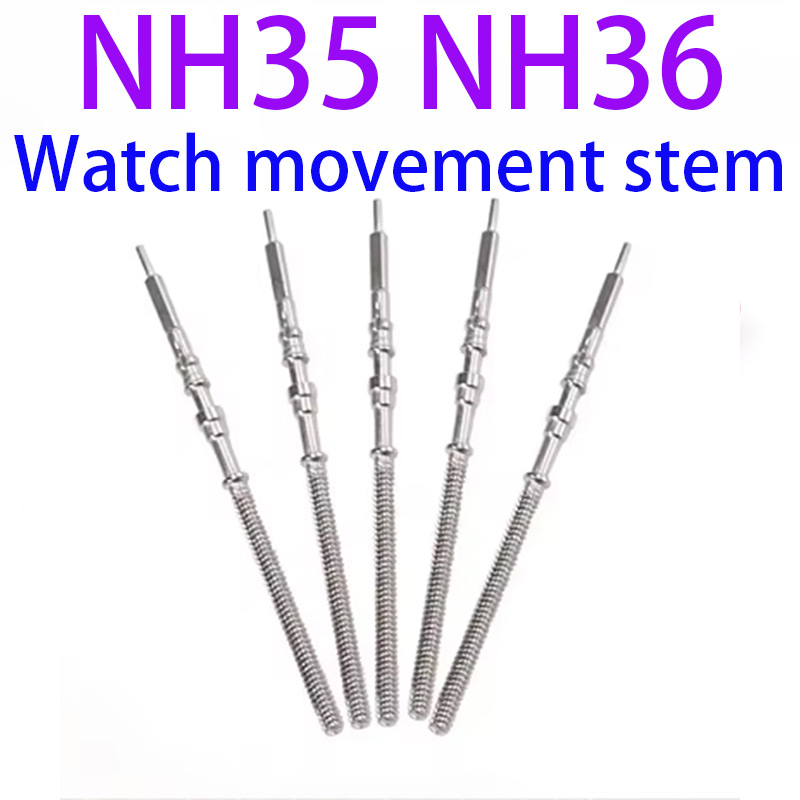 Watch Crown Stem - NH35ステンレススチール製ステムクラウンキット、NH34、NH35、NH36、NH38、NH39、NH70ムーブメント用時計ムーブメント交換用スペアパーツ