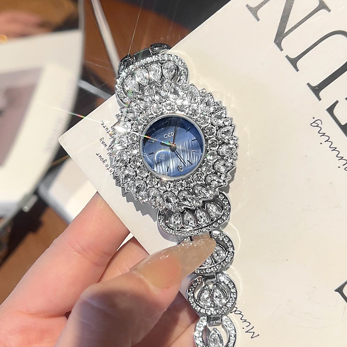Luxury Ceramic Watch - UTHAI CQ443 ファッショナブルな高級星空ブレスレット女性用腕時計 Beimu 絶妙なクォーツ時計カジュアル時計ギフト、女性用腕時計