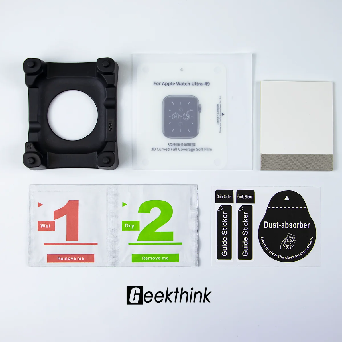 Smart Watch Screen Protector - 簡単装着ハイドロゲルフィルム Apple Watch Ultra 3/2 9
