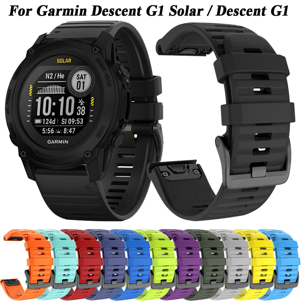Smartwatch English - Garminカラーg1用クイックフィットシリコンスポーツストラップ、ソーラースマートウォッチ腕時計、forerunner 935 945 955ブレスレット、22 26mmベルト