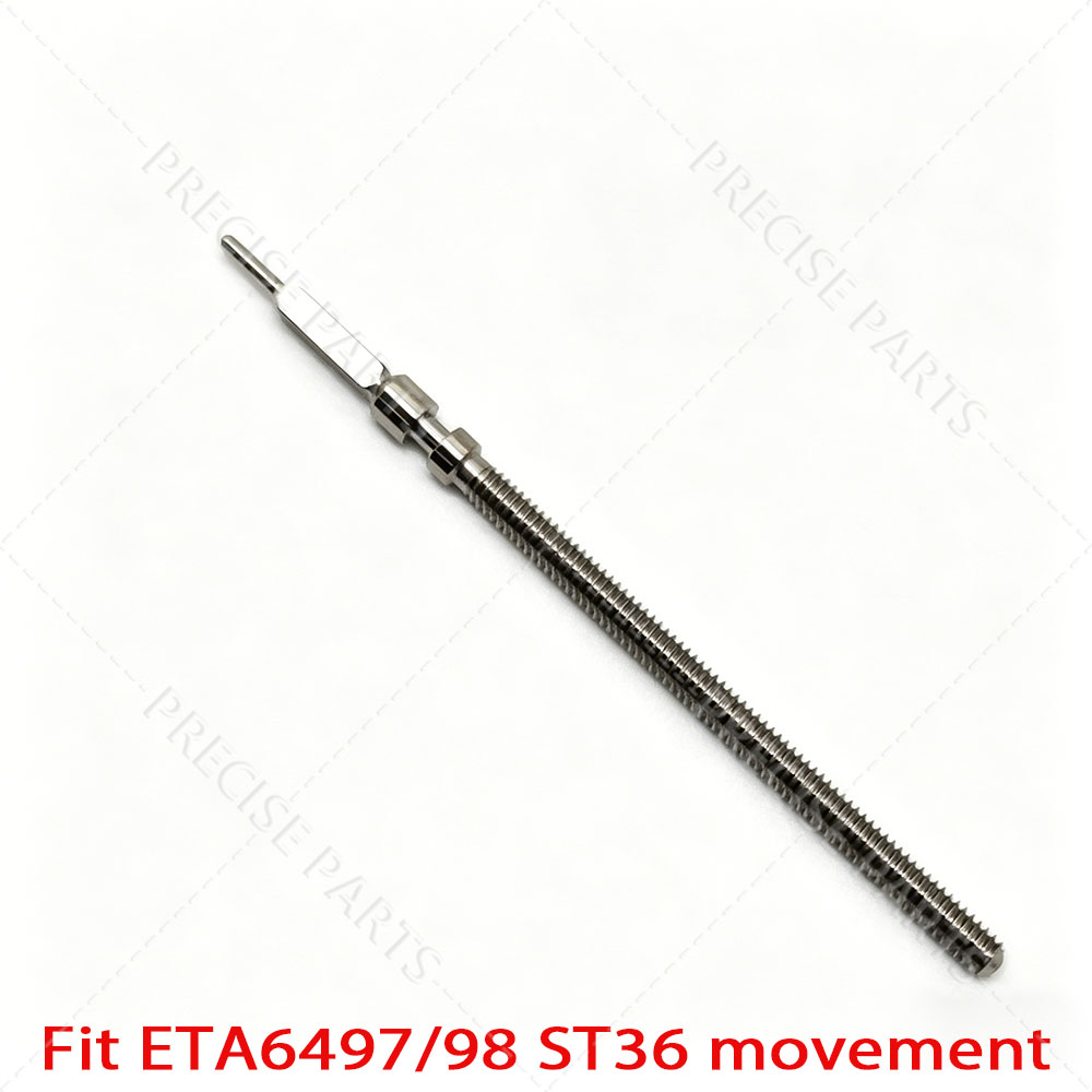 Watch Crown Stem - ステンレススチール製時計リューズステム、プレミアムスペアパーツETA 6497/6498 & Seagull ST36自動機械式ムーブメント対応