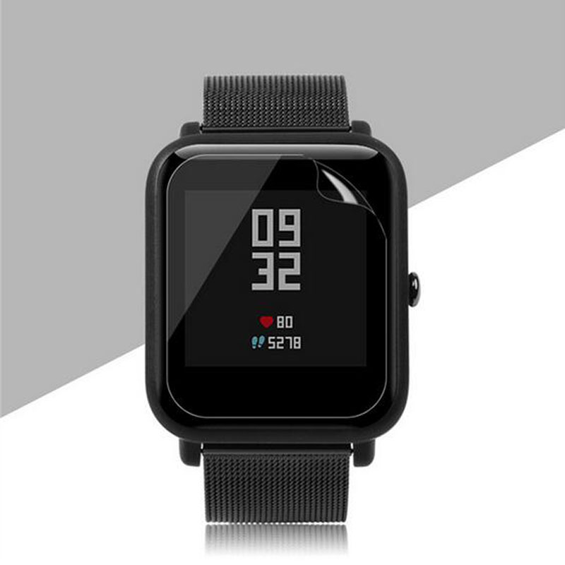 Smartwatch English - スマートウォッチ用の保護フィルム,xiaomi huami amazfit bip/bip lite/bip s用のソフトtpuケース,5個