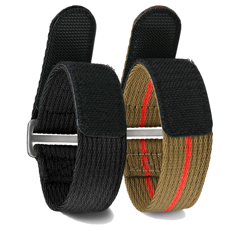 Nato Strap Nylon - ナイロンストラップ 20 ミリメートル 22 ミリメートルセイコー用チューダーフックとループファスナー時計バンド男性軍事防水リストブレスレットオメガ用