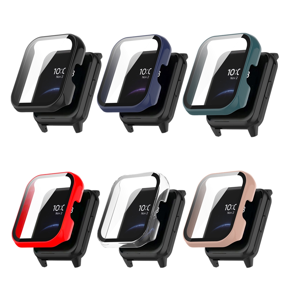 Smartwatch New Watches - ガラス + ケースrealme腕時計2 2プロスマートウォッチアクセサリーpcオールラウンドバンパー + スクリーンプロテクターrealme