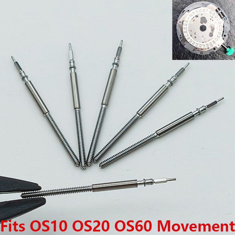 Watch Crown Stem - 時計リューズステムステンレス鋼スペアパーツ OS10 OS20 OS60 クォーツムーブメント時計交換用時計リューズステム部品に適合