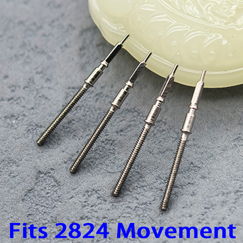 Watch Crown Stem - 2/4 個 2824 ステンレス鋼クラウンムーブメントクラウンステムは 2824 自動機械式ムーブメントステム修理アクセサリーに適合します
