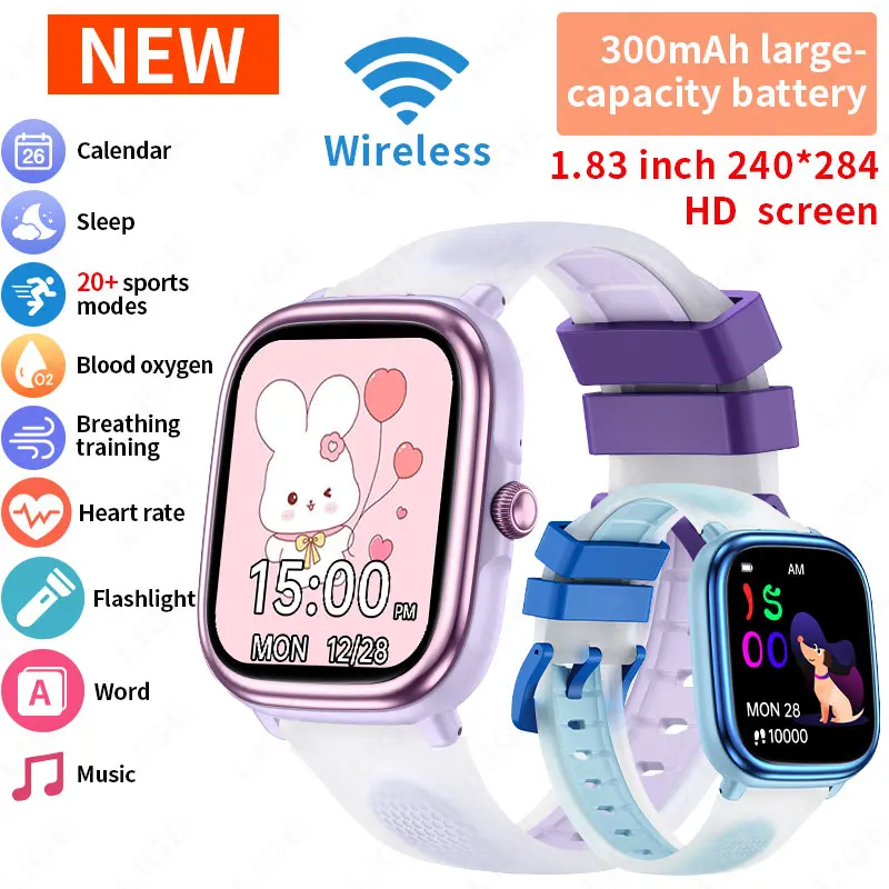 Smartwatch Watches Birthday Gift For Girls - LIGE スマートウォッチ子供用少年子供用腕時計学生教育スマートウォッチおもちゃスマートウォッチ子供歩数計女の子の誕生日プレゼント