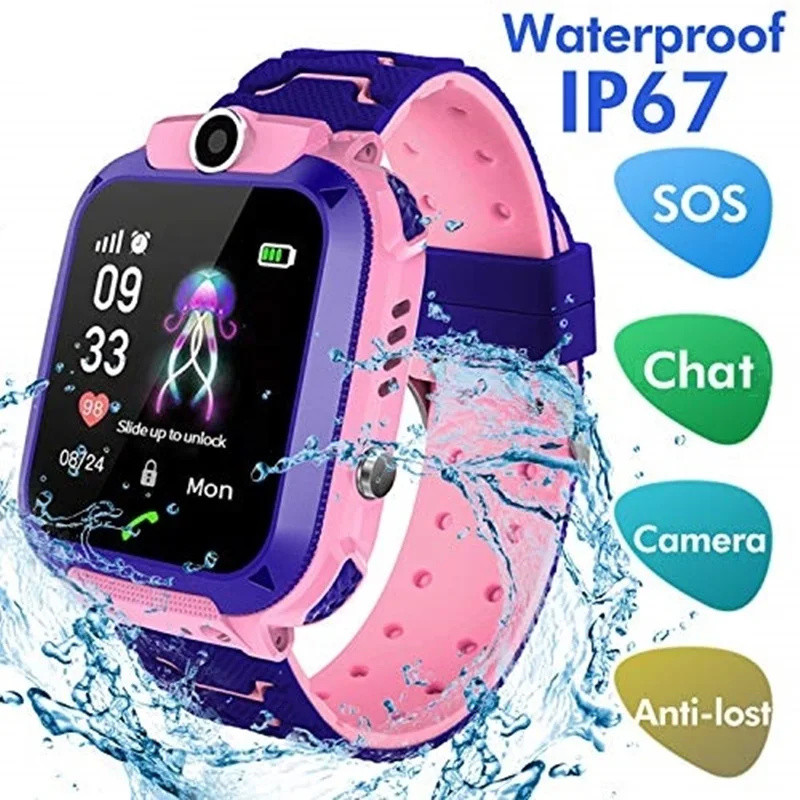 2 グラムキッズスマートウォッチ SOS コール LBS 位 - Smartwatch Watches For Kid Boy のレビューと価格