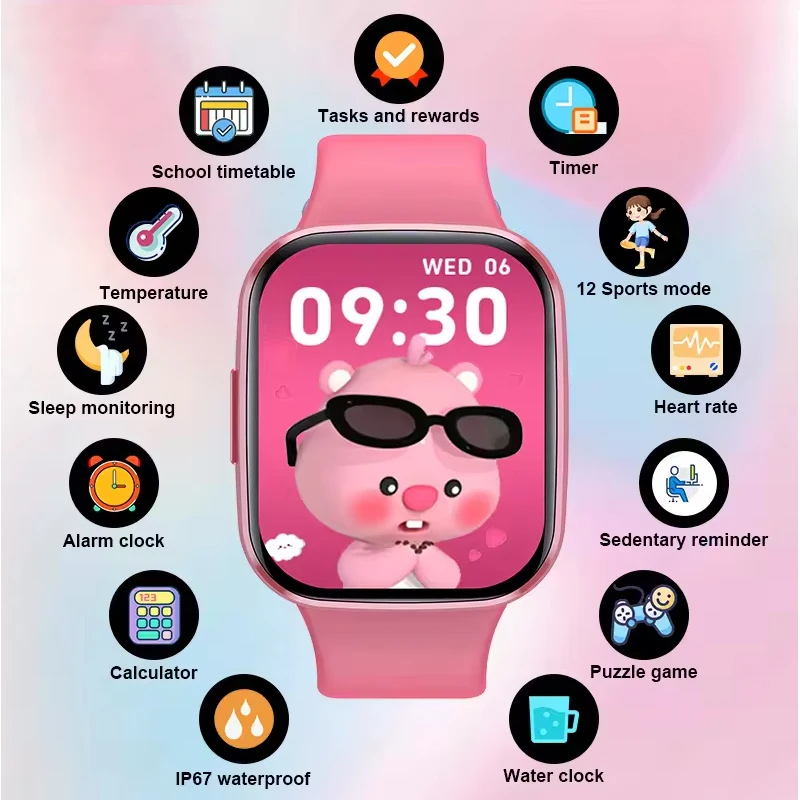 学生スマートウォッチキッズボーイチャイルドウォッチ教育スマー - Smartwatch Watches Birthday Gift For Girls のレビューと価格