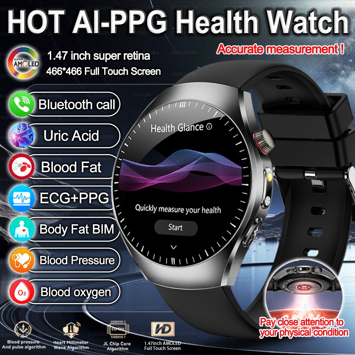 新ブランド 2026 アップグレード 健康チェック スマート - Smartwatch Watches Brands For Women のレビューと価格