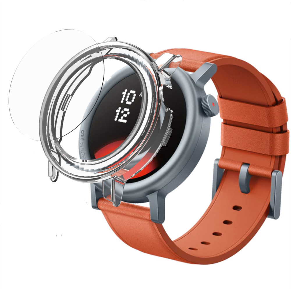 ハードエッジシェルガラススクリーンプロテクターフィルムスマー - Smartwatch English のレビューと価格