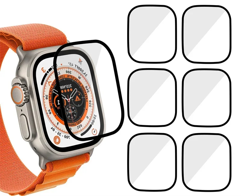 スクリーンプロテクター 3D強化ガラスフィルム Apple  - Smart Watch Screen Protector のレビューと価格