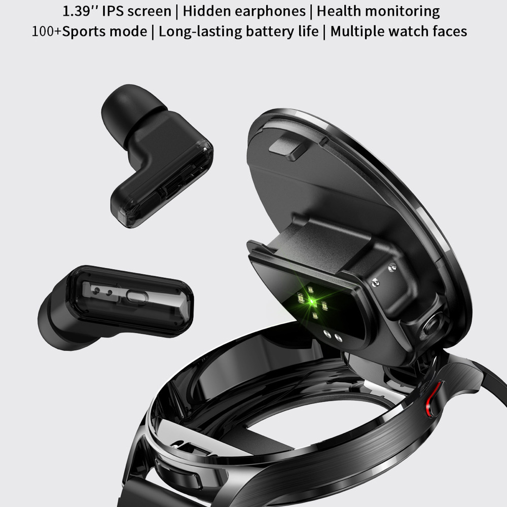 男性と女性のためのtwsスマートヘッドセットウォッチ、スポー - Smartwatch Noise Watches のレビューと価格