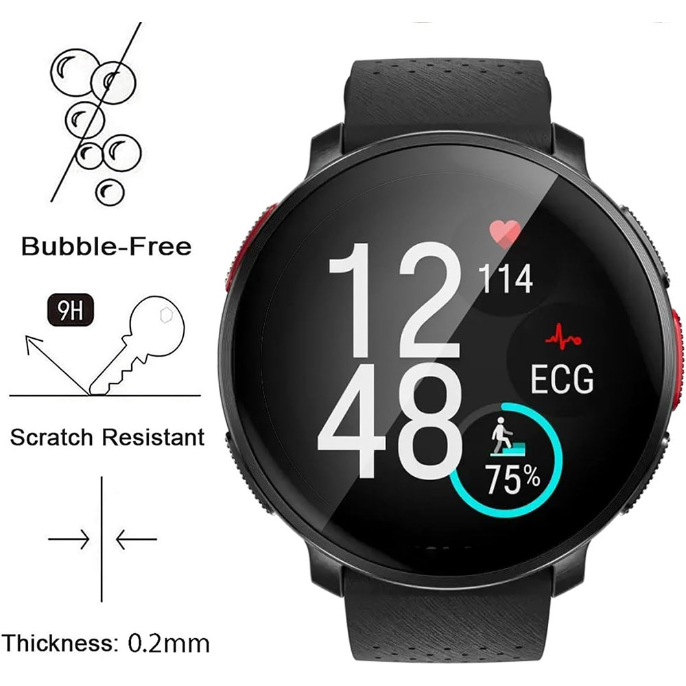 極vantage v3スマート時計バンド,3D曲面スクリーン - Smart Watch Screen Protector のレビューと価格