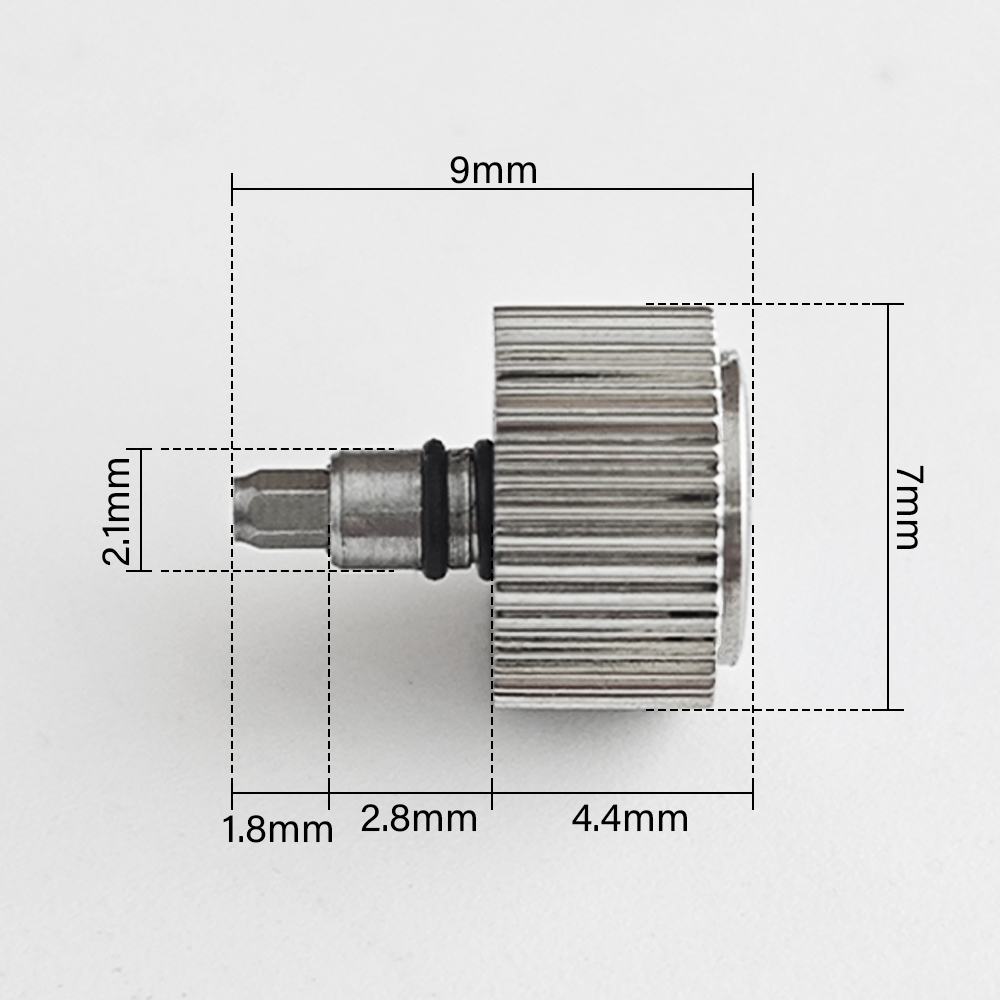 ねじ込み式ケース交換用高品質時計リューズ「S」刻印入りNH3 - Watch Crown Stem のレビューと価格