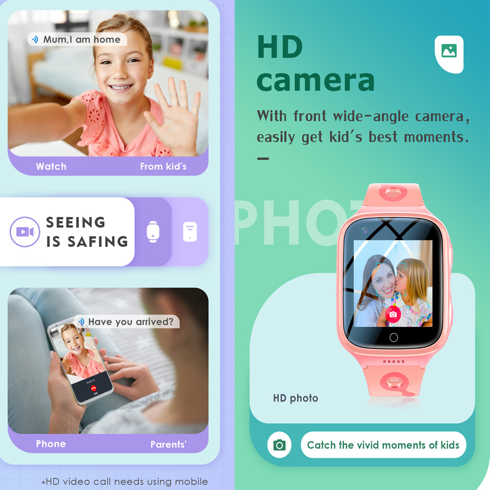 4Gスマートウォッチ キッズ GPS WiFi ビデオ通話  - Smartwatch Watches For Kid Boy のレビューと価格
