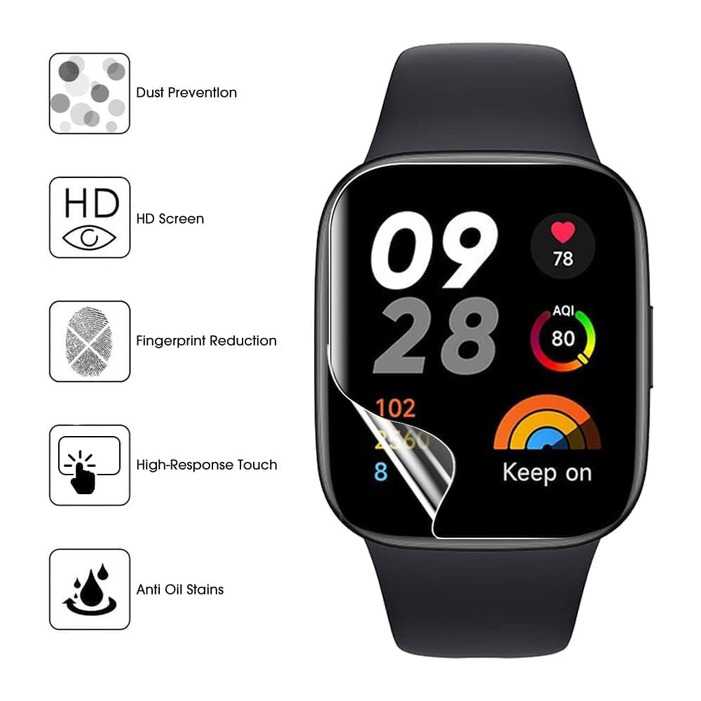 3/6 個ヒドロゲル保護フィルム Redmi Watch 3 - Smart Watch Screen Protector のレビューと価格