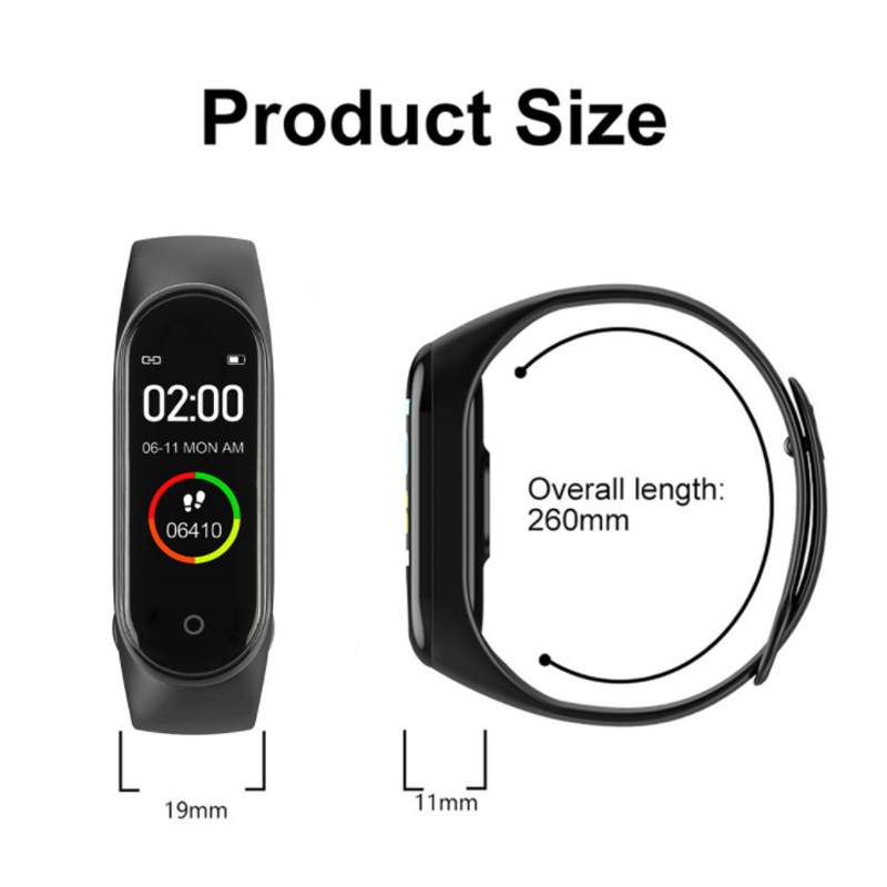 女性用m4スマートウォッチ,ledディスプレイ付きスポーツリ - Smartwatch Watches Brands For Women のレビューと価格