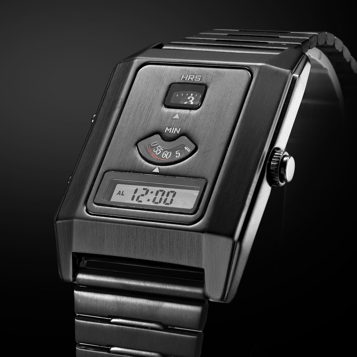 ファッションクォーツ電子デュアルムーブメントメンズウォッチト - Vintage Digital Watch のレビューと価格