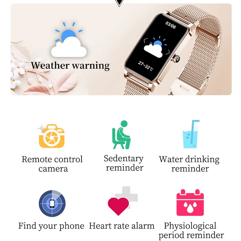 女性用高級スマートウォッチ 電話接続 インタラクティブ音楽  - Smartwatch Watches Wallpaper のレビューと価格