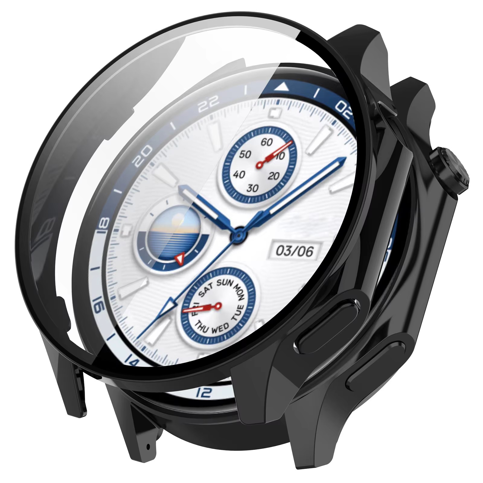 Oppo 時計 X アクセサリー新しいガラス + ケース O - Smartwatch New Watches のレビューと価格