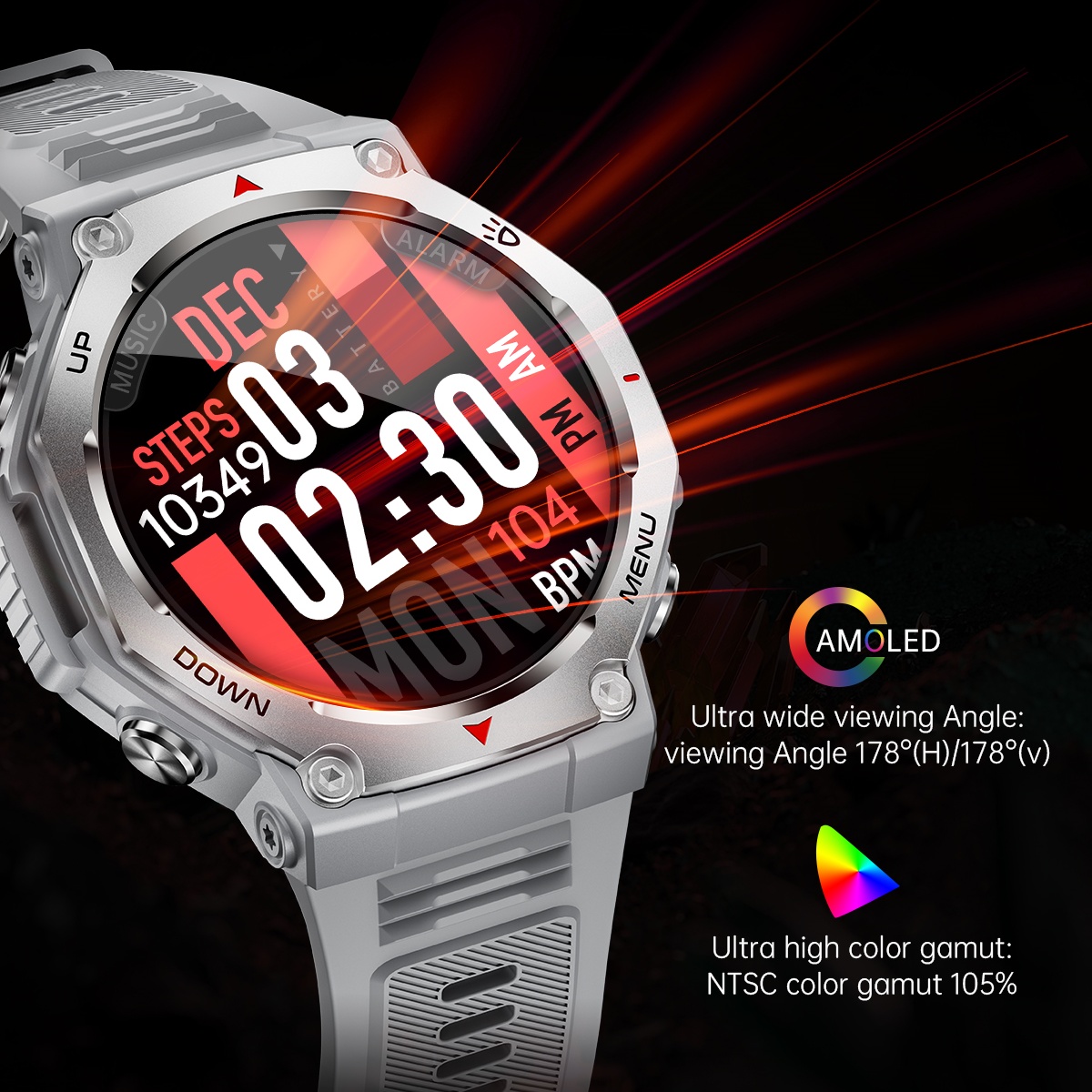 2025年新型プロスポーツスマートウォッチ メンズ AMOL - Watch Vs Amazfit のレビューと価格