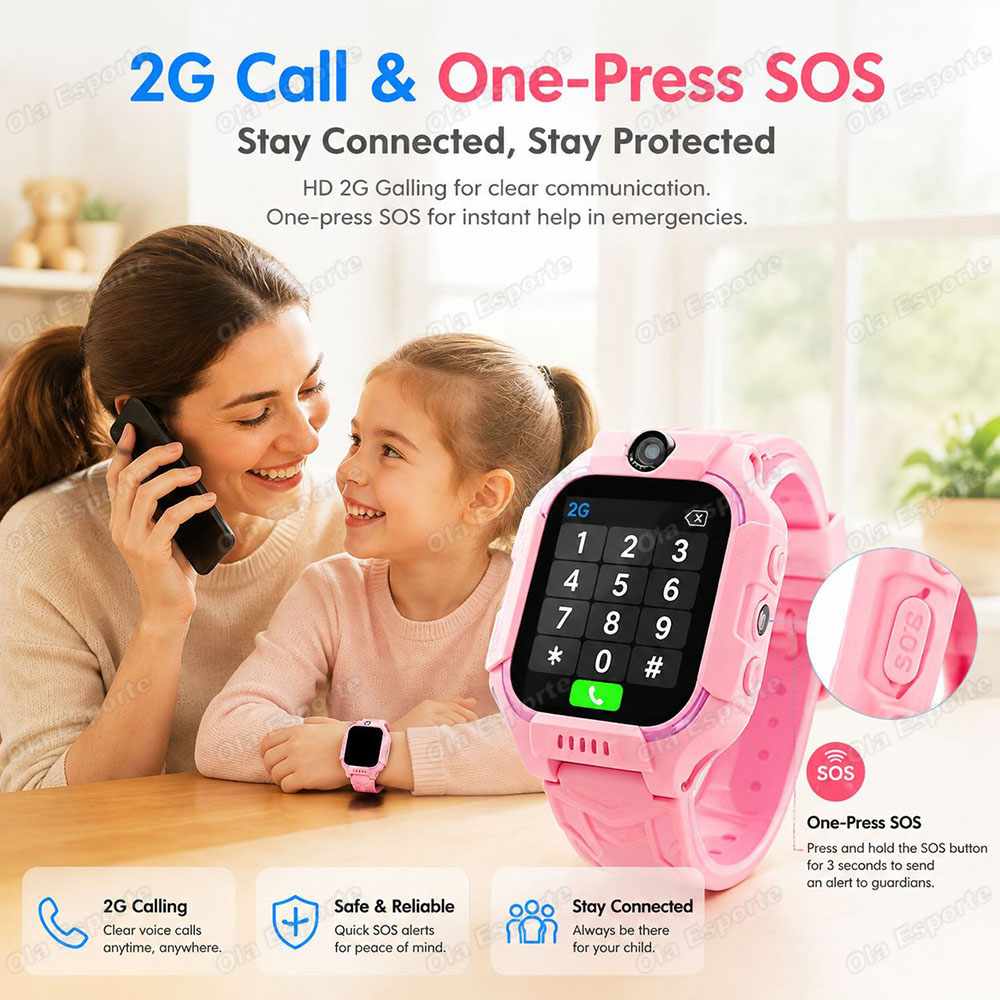 2026年新型5GキッズGPSスマートウォッチ SOSコール - Smartwatch Watches For Kid Boy のレビューと価格