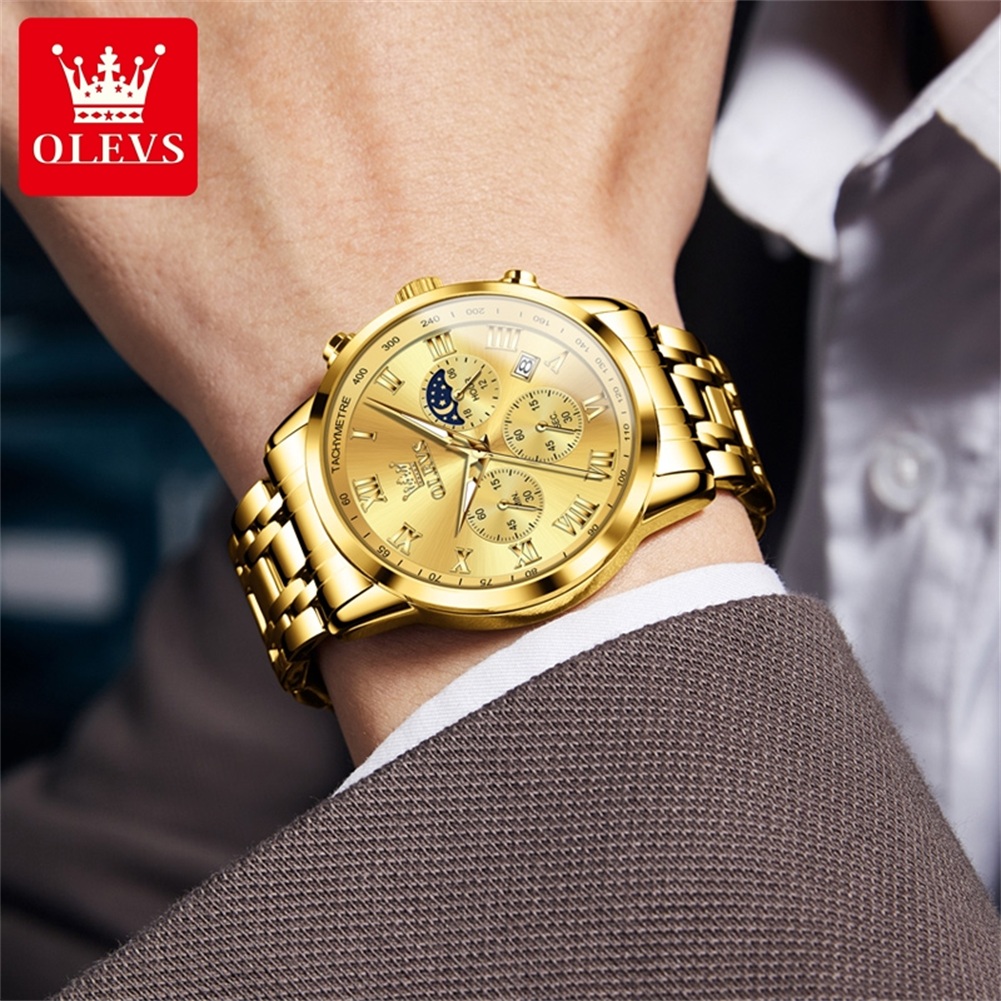 OLEVS 5529 トップブランド メンズ腕時計 防水 夜 - Smartwatch New Watches のレビューと価格