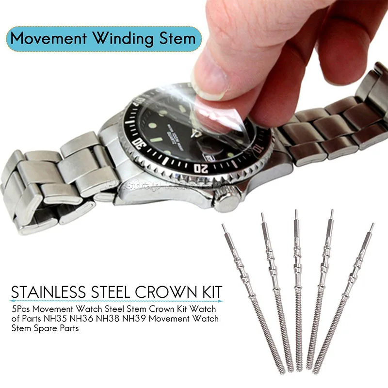 セイコー用時計クラウンキット,スチールステム,ムーブメント, - Watch Crown Stem のレビューと価格