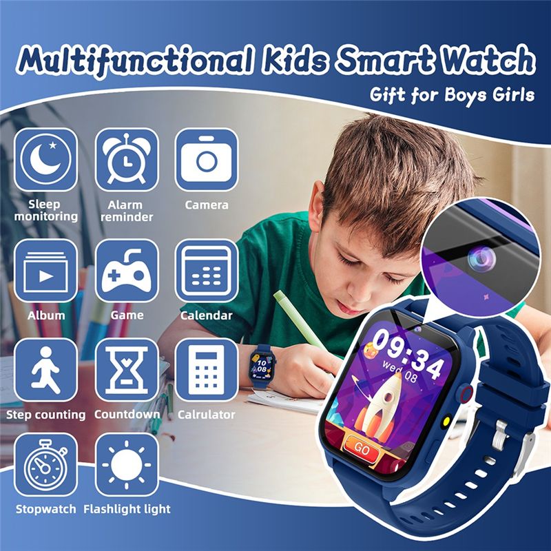 BNVN-子供用学習スマートウォッチ HDカメラ ゲーム 懐 - Smartwatch Watches Birthday Gift For Girls のレビューと価格