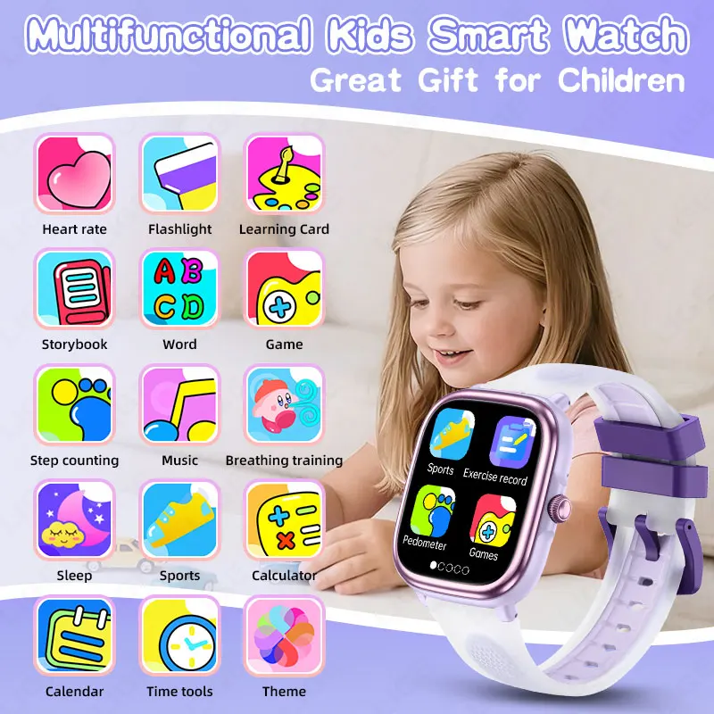 LIGE スマートウォッチ子供用少年子供用腕時計学生教育スマ - Smartwatch Watches Birthday Gift For Girls のレビューと価格