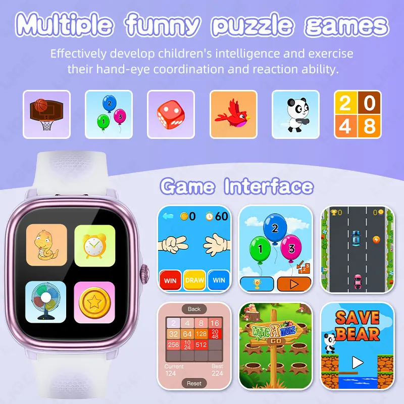 LIGE スマートウォッチ子供用少年子供用腕時計学生教育スマ - Smartwatch Watches Birthday Gift For Girls のレビューと価格