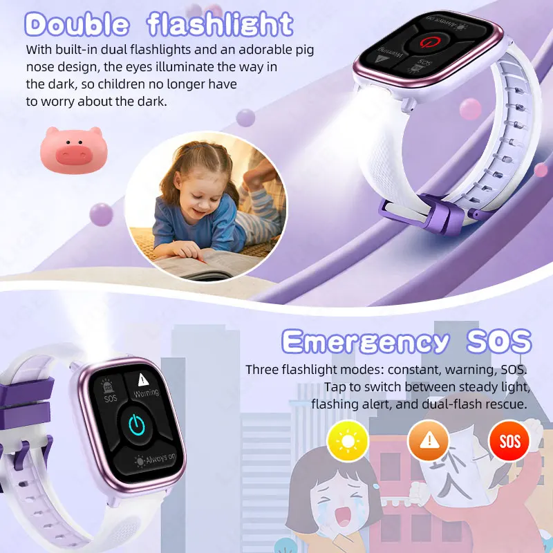LIGE スマートウォッチ子供用少年子供用腕時計学生教育スマ - Smartwatch Watches Birthday Gift For Girls のレビューと価格